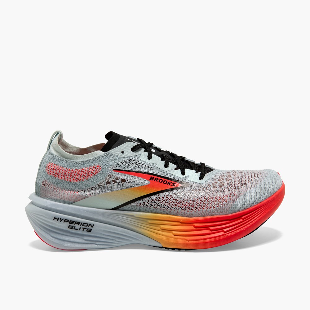 Chaussures Running Route Brooks Hyperion Elite 4 Bleu Corail Orange Femme | XHQ-0527826